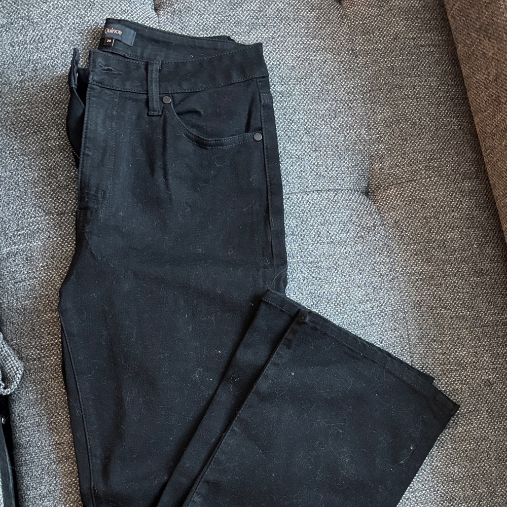 Quince Women's Black Ankle Jeans